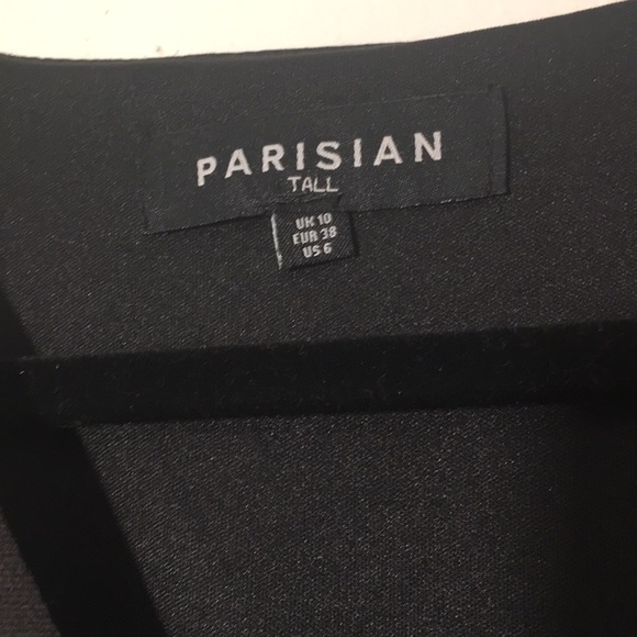 Parisian Black Floral Dress Sun Dress: Size 6 Tall - Picture 9 of 10